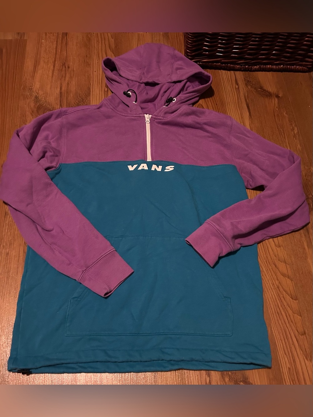 Vans Two-Tone Purple and Blue Hooded Sweater 🌸